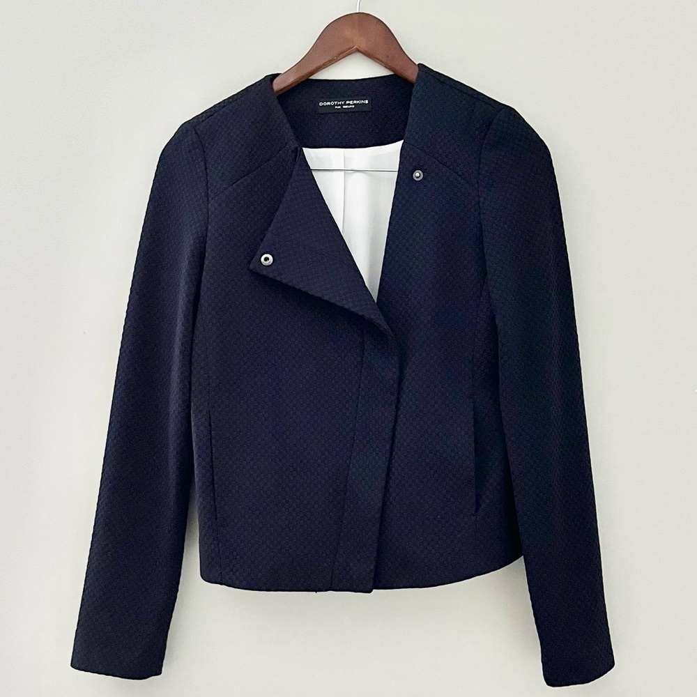Dorothy Perkins Textured Biker Blazer